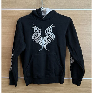 Vintage Silver Point Hoodie Black size Small Child’s Embroidered Grunge